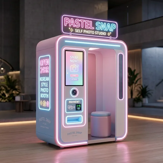Korean-style booth